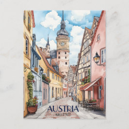 Cartão Postal Hallstatt Austria Viagem