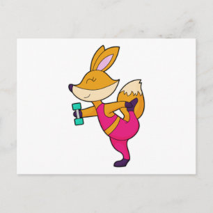 Cartão Postal Halter de condicionamento físico Fox