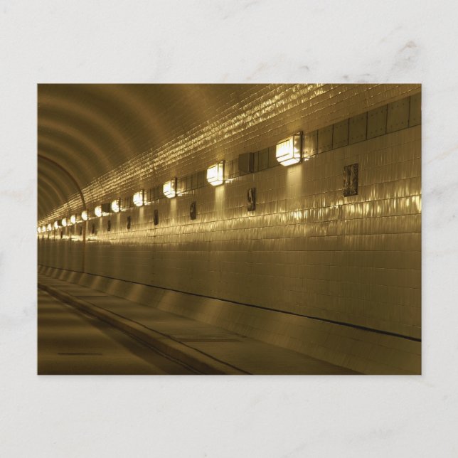 Cartão Postal Hamburg alter Elbtunnel (Frente)