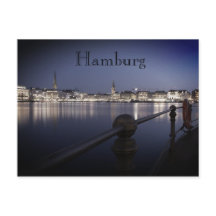Hamburg Binnenalster Postkarte