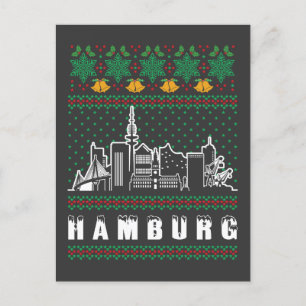 Cartão Postal Hamburg Germany Ugly Christmas
