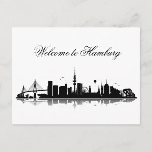 Cartão Postal HAMBURG Skyline - Postkarte / Grußkarte