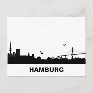 Cartão Postal HAMBURG Skyline - Postkarte / Grußkarte