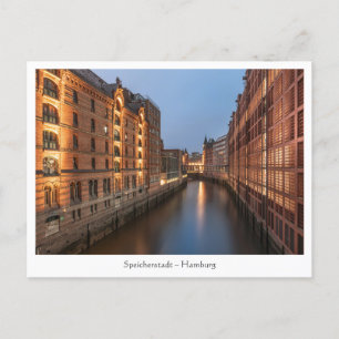 Cartão Postal Hamburg Speicherstadt