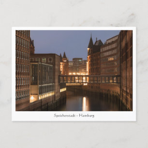 Cartão Postal Hamburg Speicherstadt
