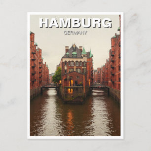 Cartão Postal Hamburg Speicherstadt Alemanha Viagem