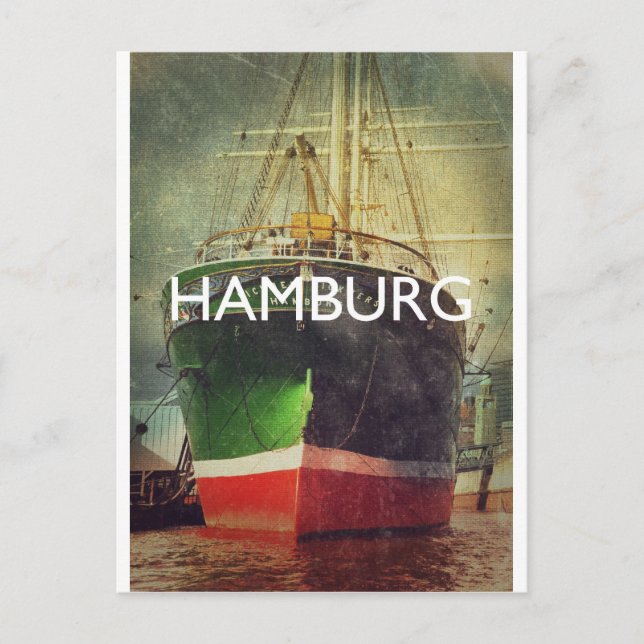 Cartão Postal Hamburgo (Frente)