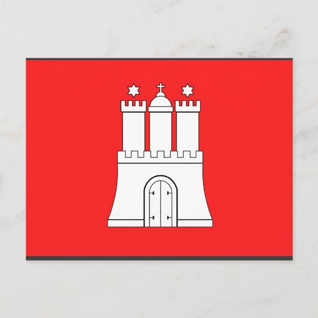 Cartão Postal Hamburgo, Alemanha (Frente)