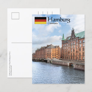 Cartão Postal Hamburgo Alemanha