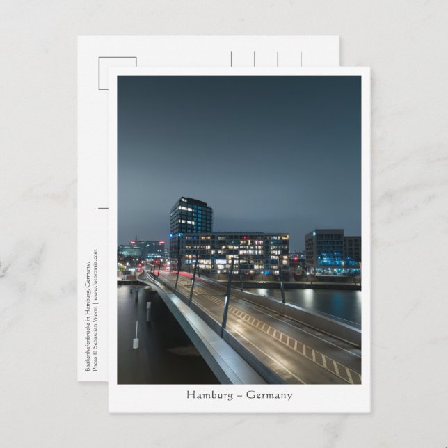 Cartão Postal Hamburgo Alemanha (Frente/Verso)