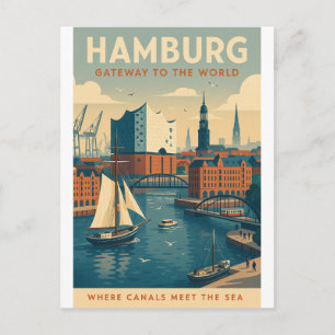 Cartão Postal HAMBURGO — Portal para o Mundo