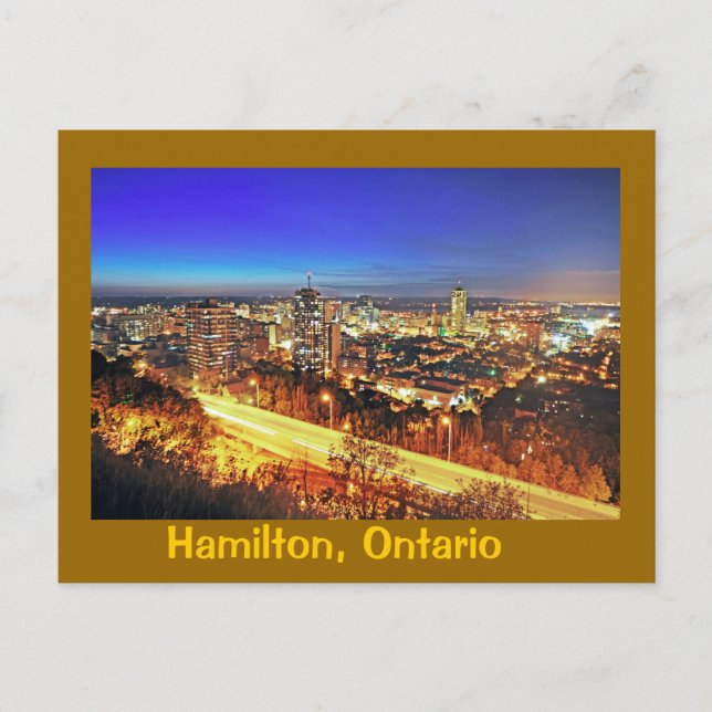 Cartão Postal Hamilton, Ontário, Canadá (Frente)