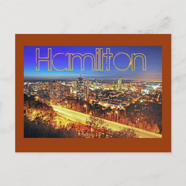 Cartão Postal Hamilton, Ontário, Canadá (Frente)