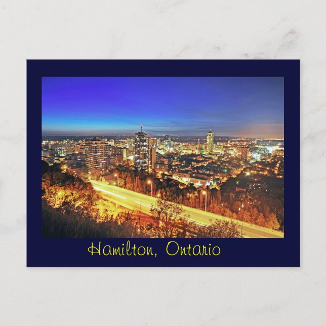 Cartão Postal Hamilton, Ontário, Canadá (Frente)