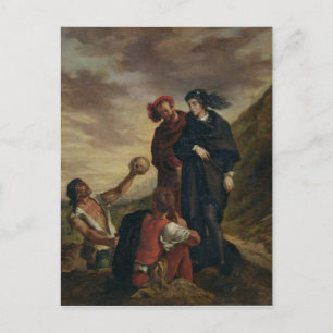 Cartão Postal Hamlet e Horatio no Cemitério