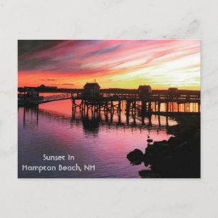 Cartão Postal Hampton Beach Sunset