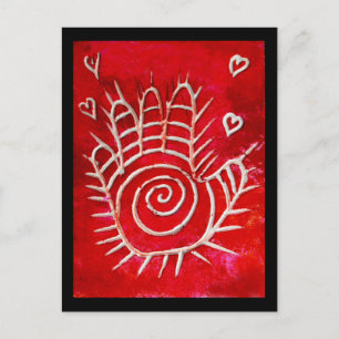 Cartão Postal Hamsa/Mão de cura/Mão de Fátima