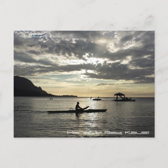 Cartão Postal Hanalei Bay, Kauai (Frente)