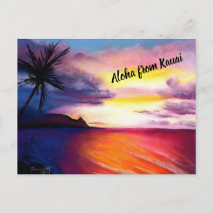 Cartão Postal Hanalei Sunset