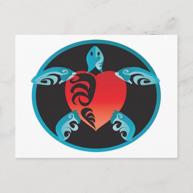 Cartão Postal Hanauma Bay Hawaii Turtle (Frente)