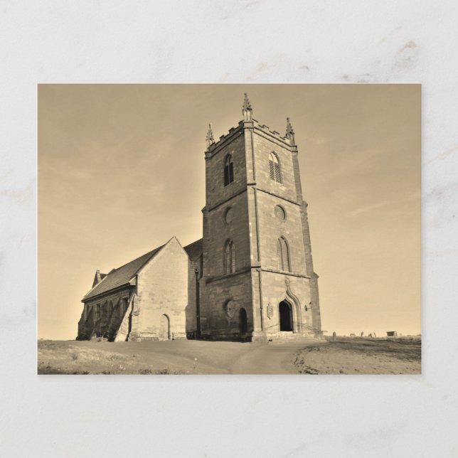 Cartão Postal Hanbury Church Worcestershire (Frente)