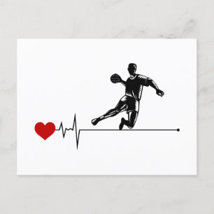 Cartão Postal Handball Coach Handballer Engraçado Dizendo