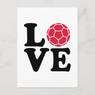 Cartão Postal Handball Love