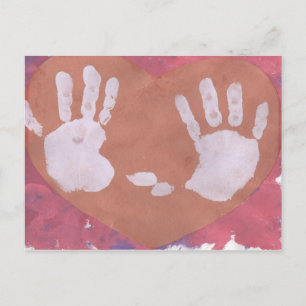 Cartão Postal hands postcard