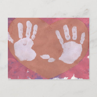 Cartão Postal hands postcard
