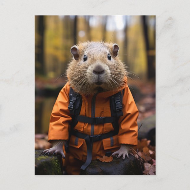 Cartão Postal Handsome Capybara (Frente)