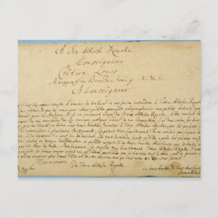 Cartão Postal Handwritten dedication  'Brandenburger Concertos'