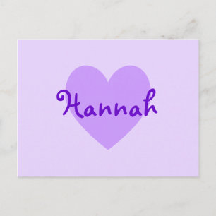 Cartão Postal Hannah em Purple