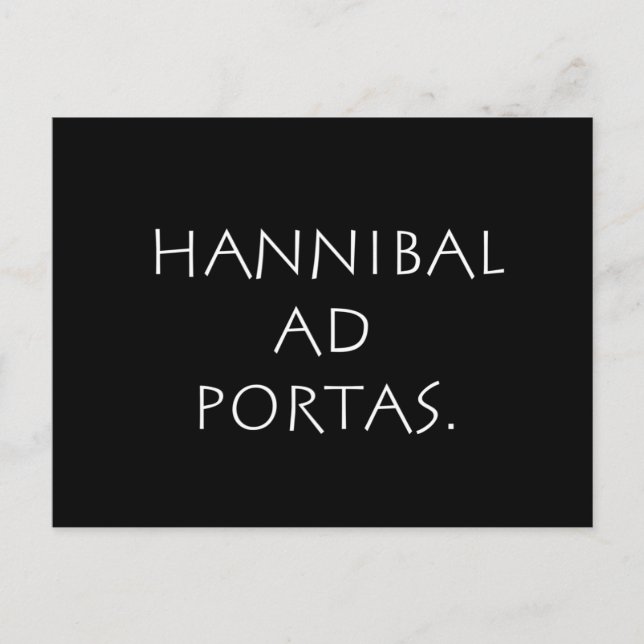 Cartão Postal Hannibal às portas (Frente)