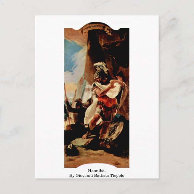 Cartão Postal Hannibal Por Giovanni Battista Tiepolo (Frente)