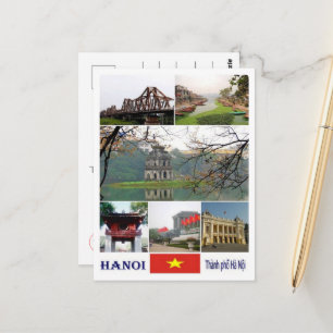 Cartão Postal Hanoi - Mosaico - Vietnã -
