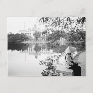 Cartão Postal Hanoi Vietnã, Vista do Lago Hoan Kiem (NR)