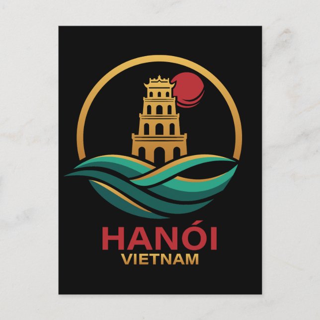 Cartão Postal Hanoi Vietnam Southeast Asia (Frente)