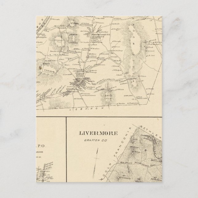 Cartão Postal Hanover, Grafton Co (Frente)