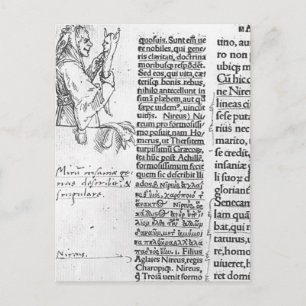 Cartão Postal Hans Holbein - Exemplo marginal para o Erasmus