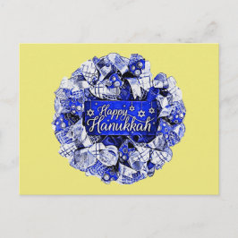 Cartão Postal Hanukkah Wreath