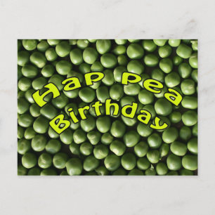 Cartão Postal Hap Pea Birthday