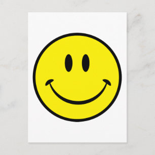 Cartão Postal Happiness Face