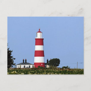 Cartão Postal Happisburgh Farol Norfolk