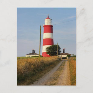 Cartão Postal Happisburgh Farol Norte Norfolk