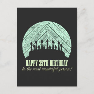 Cartão Postal Happy 35th birthday to the most wonderful person