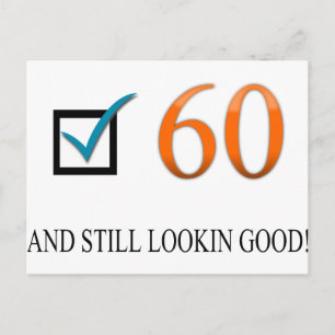 Cartão Postal Happy 60th Birthday