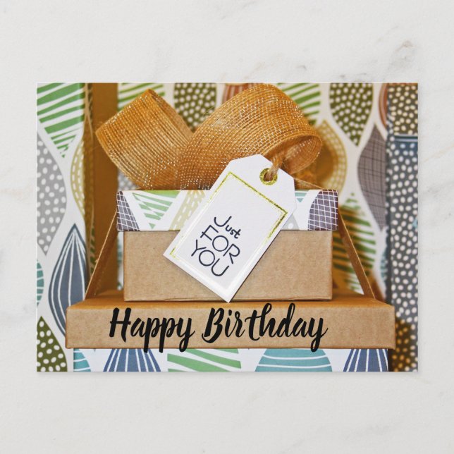Cartão Postal Happy Birthday  (Frente)