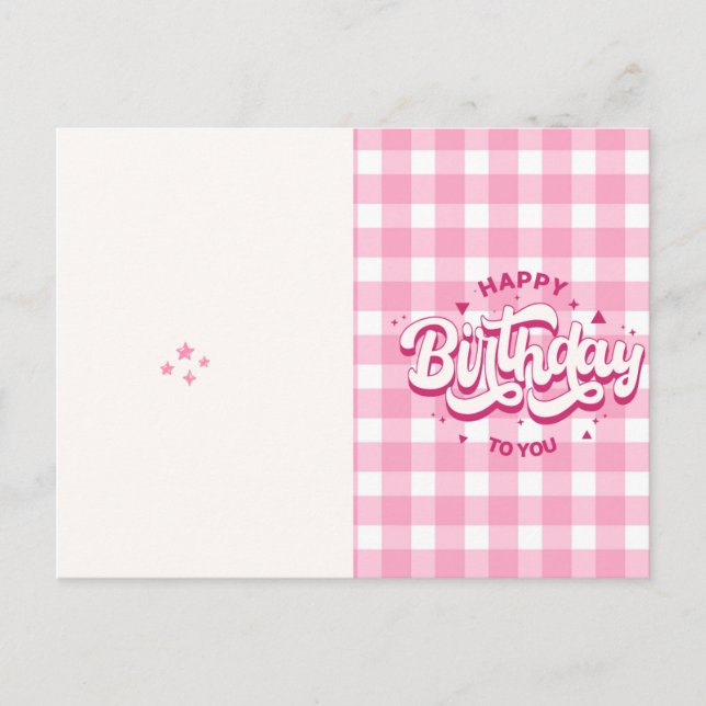 Cartão Postal Happy Birthday Card | Birthday Greeting Card  (Frente)