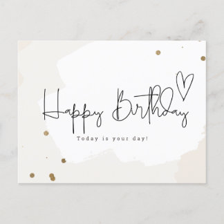 Cartão Postal Happy Birthday -Today is your day