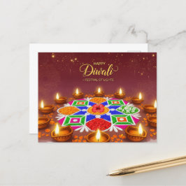 Cartão Postal Happy Diwali